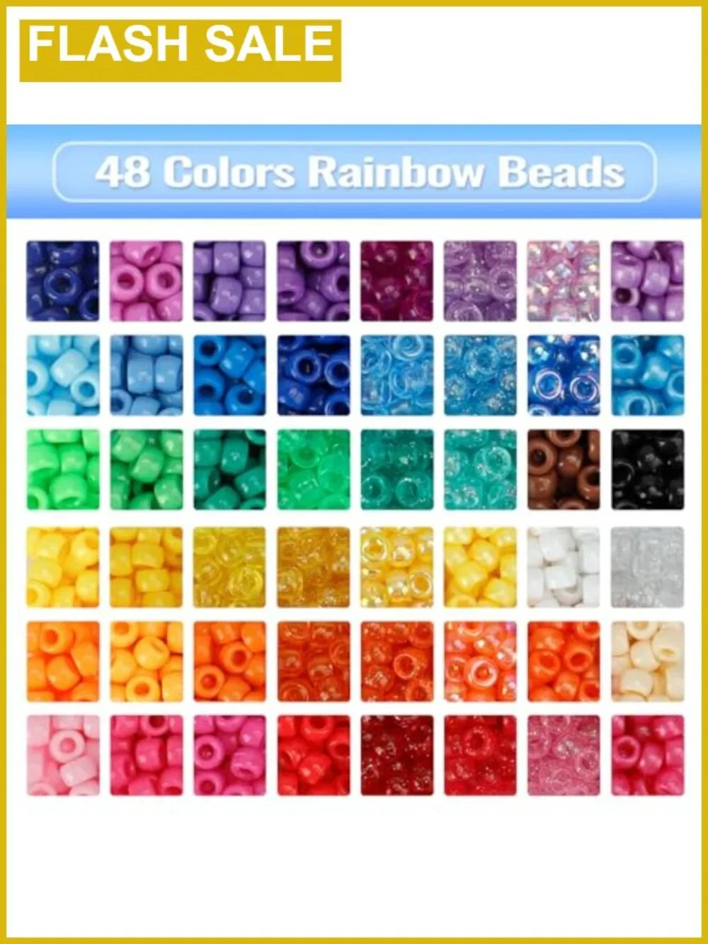 4000pcs Pony Beads Bracelet Making Kit with Letter Beads Acrylic